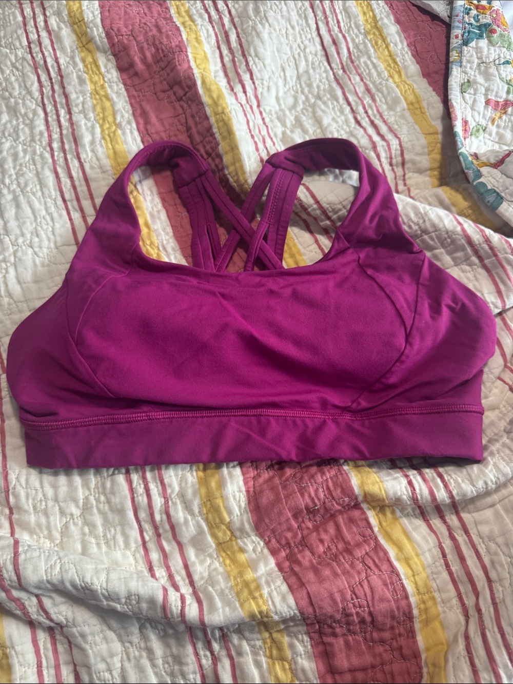 lululemon athletica Magenta Strappy Sports Bra